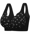 Seamless Daisy Bra for Women Front Closure Jelly Bras Soft,Post Surgery