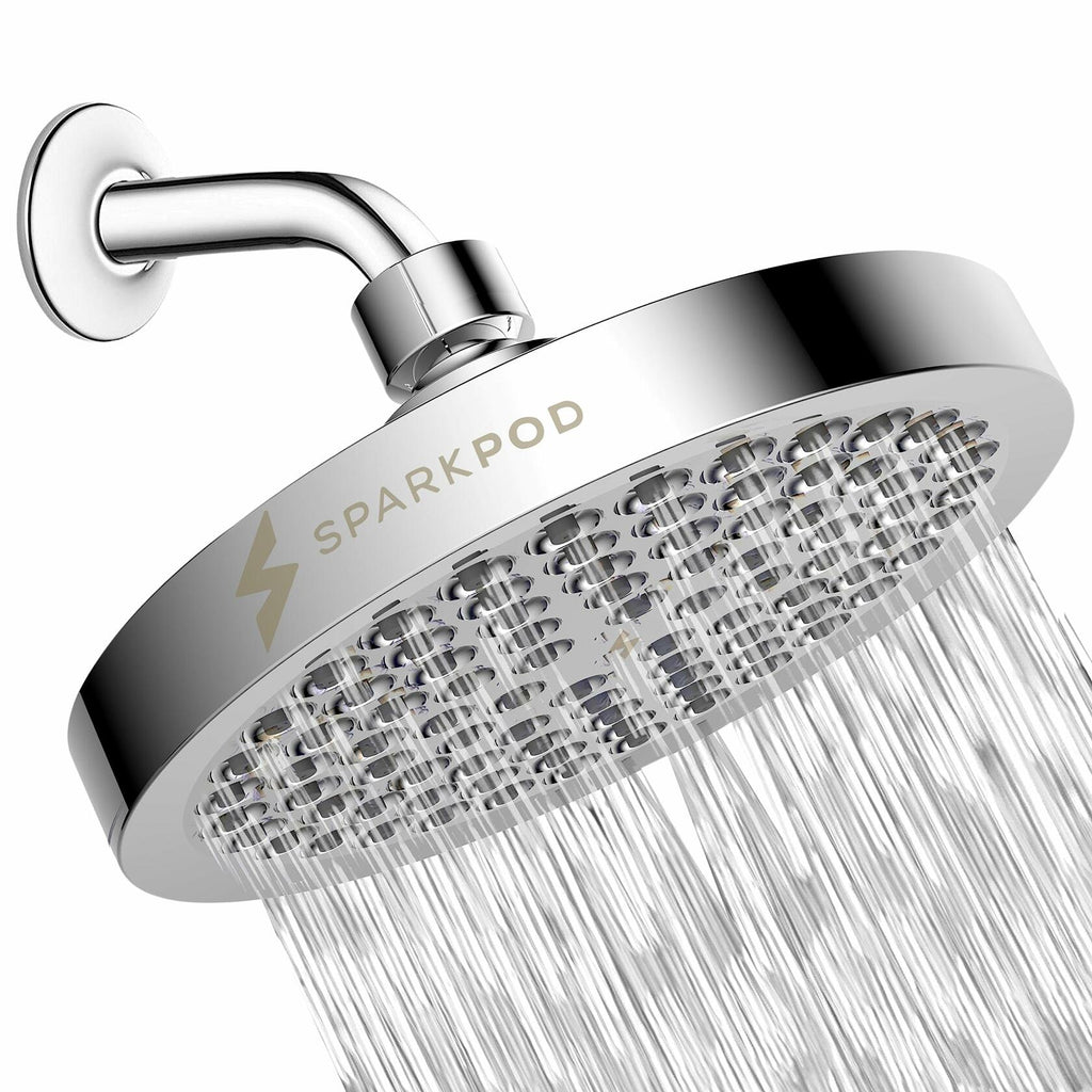 SparkPod Shower Head - High Pressure Rain - Premium Quality Luxury Design - Easy