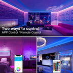 DAYBETTER LED Strip Lights 130ft Lights Strip for Bedroom, Desk, Indoor Room