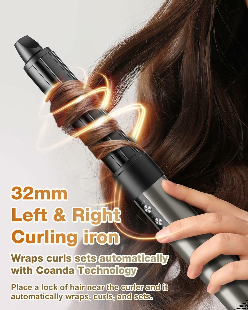 7MAGIC 6 in 1 Multi Hair Styler Dryer Brush, 110,000 RPM High-Speed, Negative