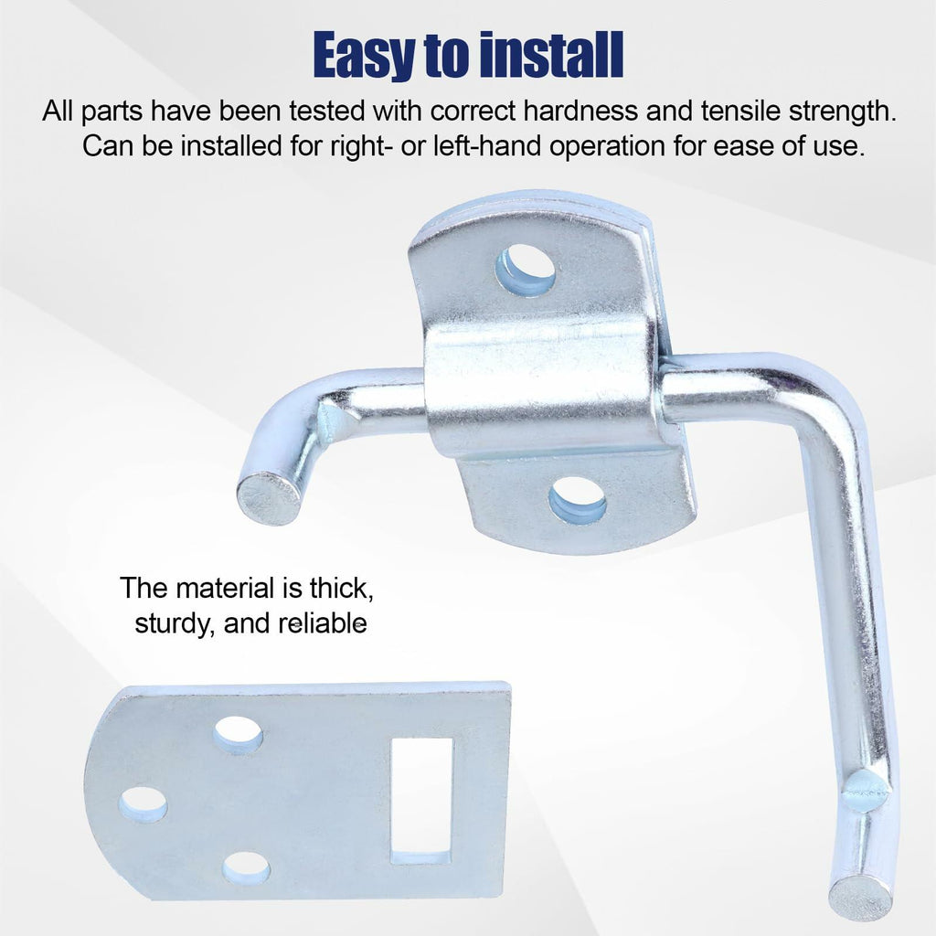 2 PCS Corner Gate Latch Bracket Set, Corner Side Gate, Stake Bed Latches Bracket