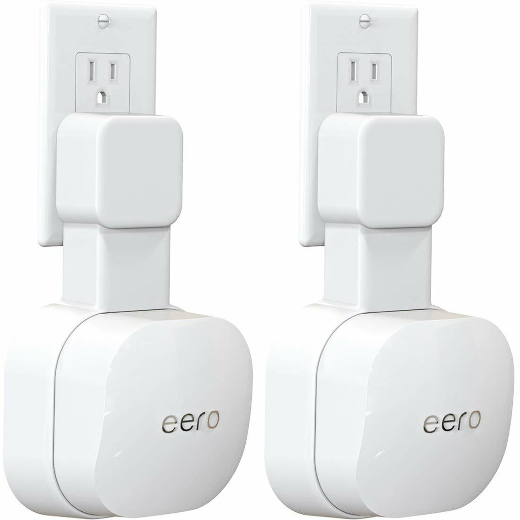 2 Pack Outlet Wall Mount Holder ONLY for eero 6 Dual-Band mesh Wi-Fi 6 System