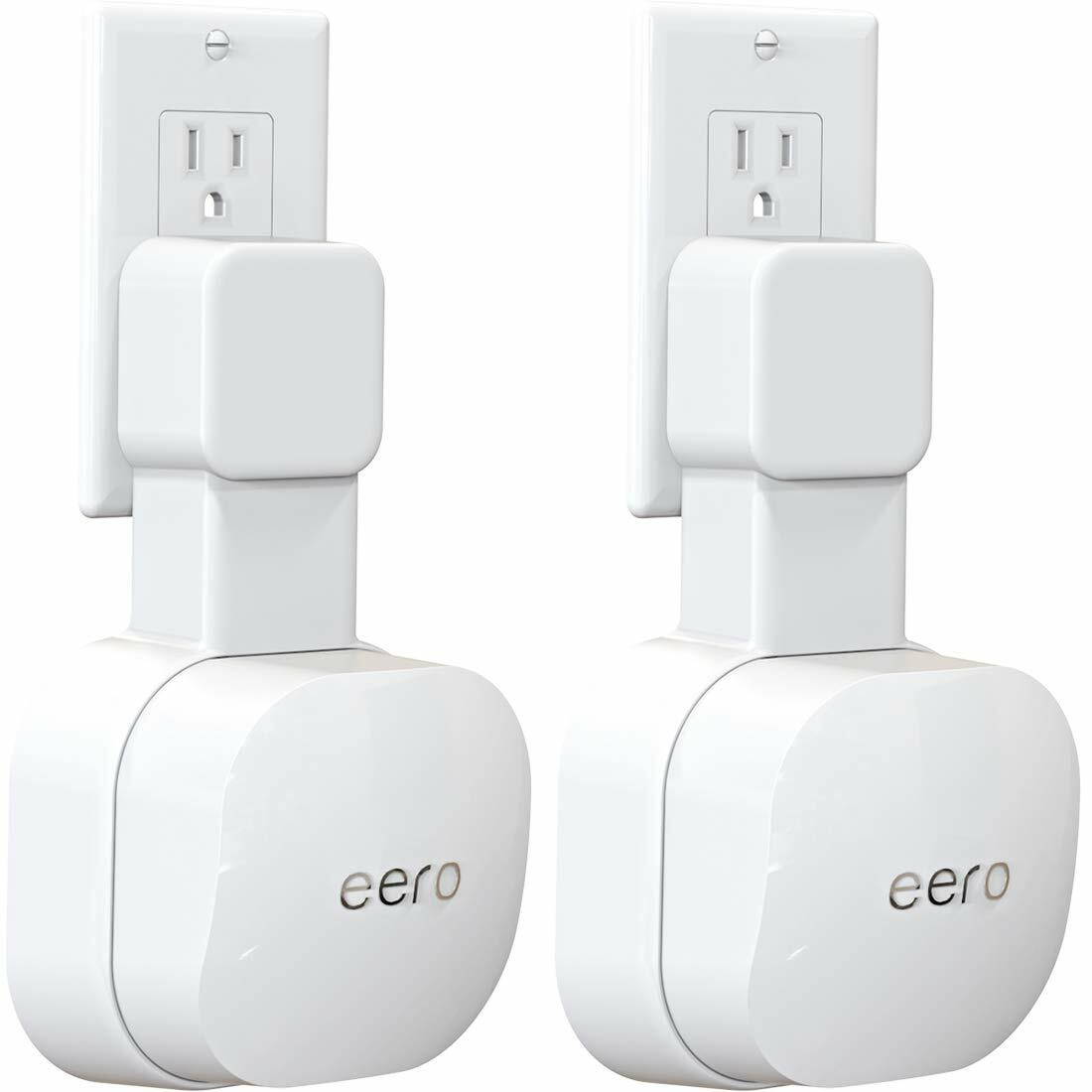 2 Pack Outlet Wall Mount Holder ONLY for eero 6 Dual-Band mesh Wi-Fi 6 System