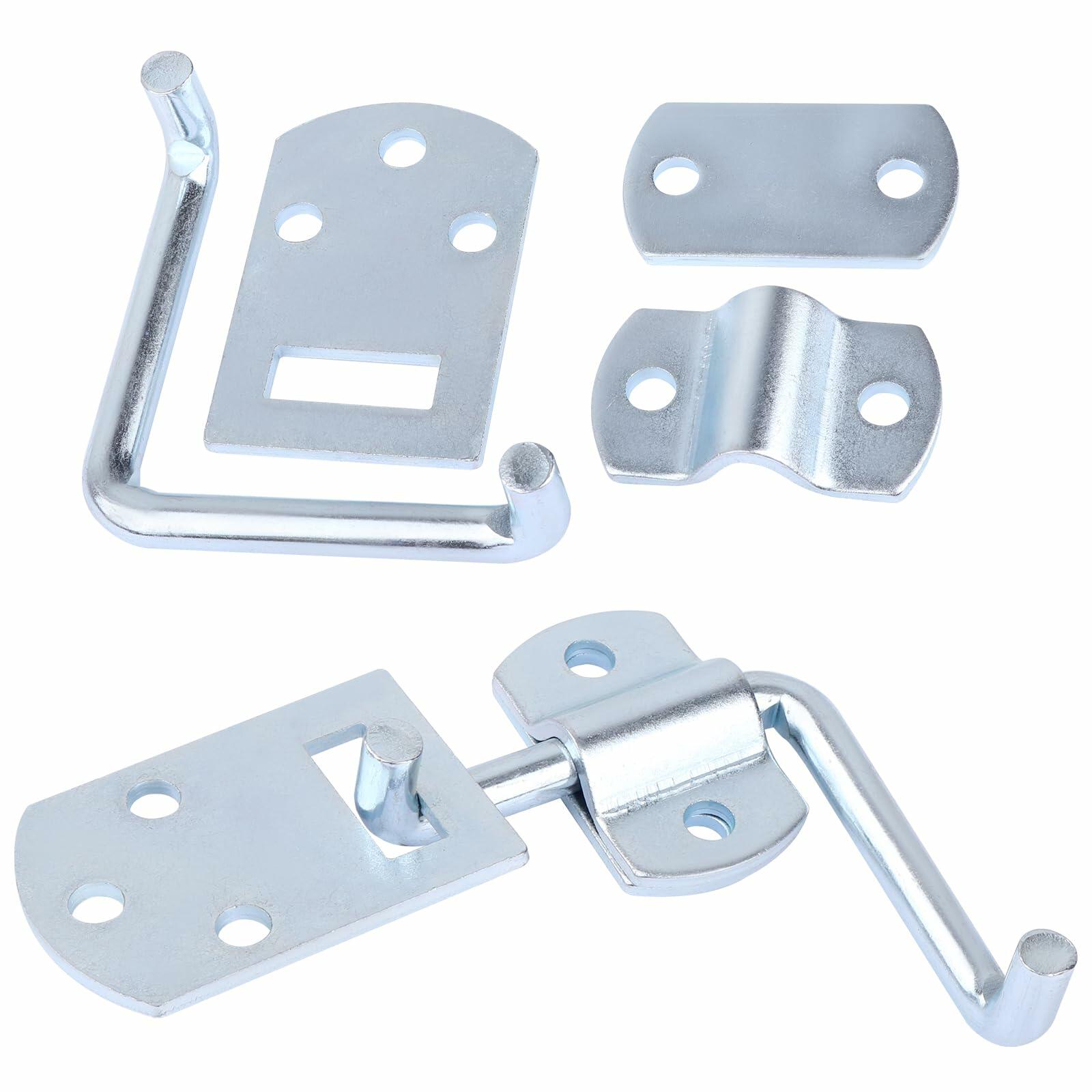 2 PCS Corner Gate Latch Bracket Set, Corner Side Gate, Stake Bed Latches Bracket