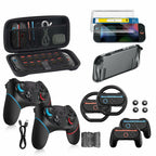 Pro Controllers Accessories Bundle for Nintendo Switch 2 18-in-1: Carrying Case,