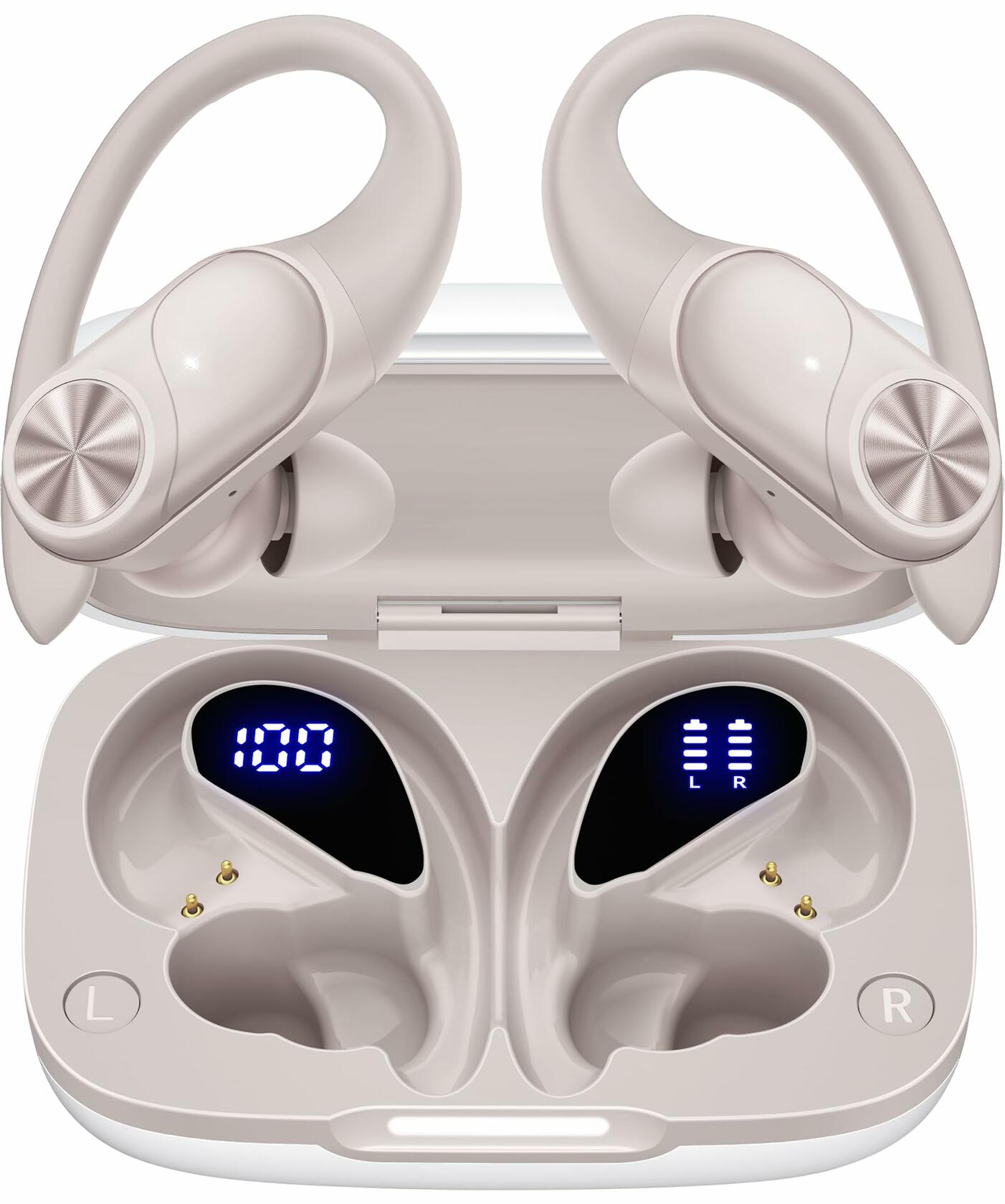 PocBuds Bluetooth Headphones Wireless Earbuds 80hrs Playtime Wireless Charging