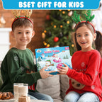 2 PACK ZMLM Snow Tubes for Kids, Plastic Snow Sleds with Handles, Inflatable