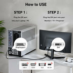 BENFEI DisplayPort to DVI 6 Feet Cable, DisplayPort to DVI Adapter Male to Male