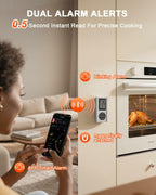 Wireless Meat Thermometer with 2 Probes & 800Ft Range - Smart Bluetooth BBQ
