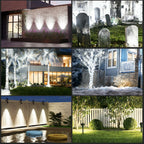 2 PACK T-SUN Solar Spotlights Outdoor, White LED Landscape Lights, Waterproof