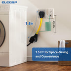 ELEGRP 1.5FT Dryer Adapter Cord NEMA 10-30P to 14-30R, 3 Prong Old House to 4