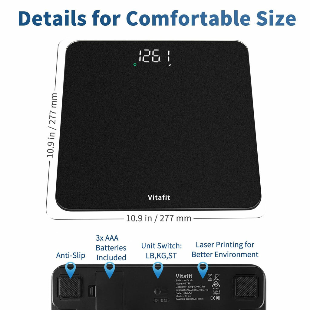 Vitafit Scale for Body Weight High Accuracy 0.1lb by Our Professional Factory