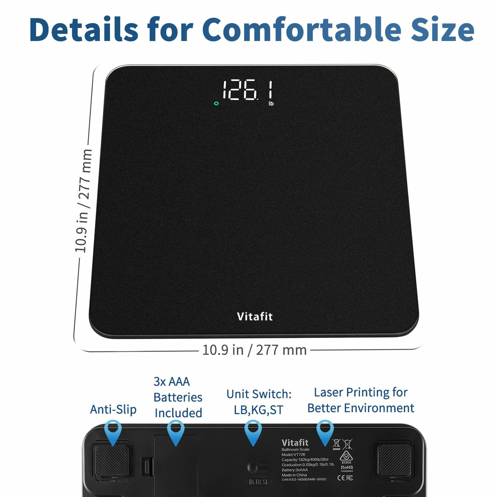 Vitafit Scale for Body Weight High Accuracy 0.1lb by Our Professional Factory