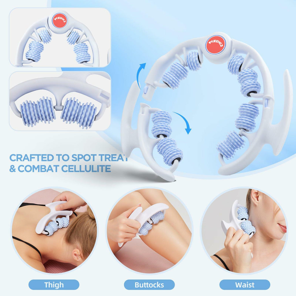 MZDXJ Cellulite Massage Tool - Lymphatic Drainage Massager - Muscle Roller, Deep