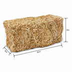 FloraCraft Decorative Straw Bale 8 Inch x 8 Inch x 20 Inch Natural