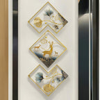 tarkay Metal Wall Art Dining Room Wall Art Decor 3 Piece Large Modern Wall