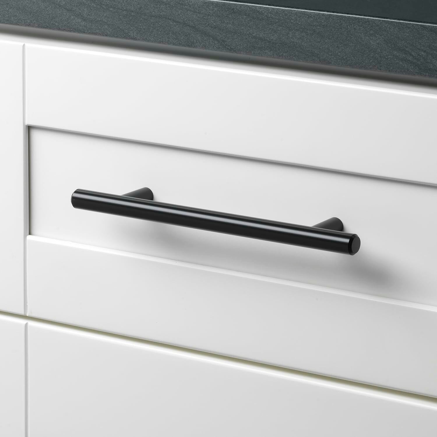10 Count GlideRite 5-1/16 Inch 128mm Center to Center Solid Cabinet Bar Pull