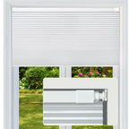 FabuBlinds 20" W x 48" H Cordless Cellular Shades, No Drill No Tools Honeycomb