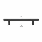 10 Count GlideRite 5-1/16 Inch 128mm Center to Center Solid Cabinet Bar Pull