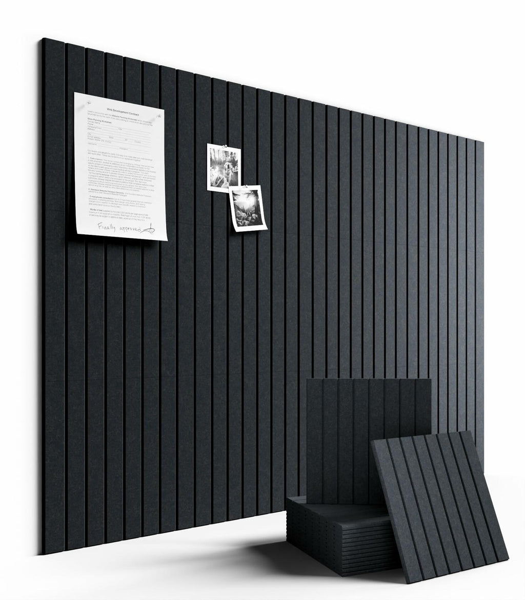 Fluxynara Large Felt Bulletin Board 48" x 36" Cork Board Alternative-12 Pack