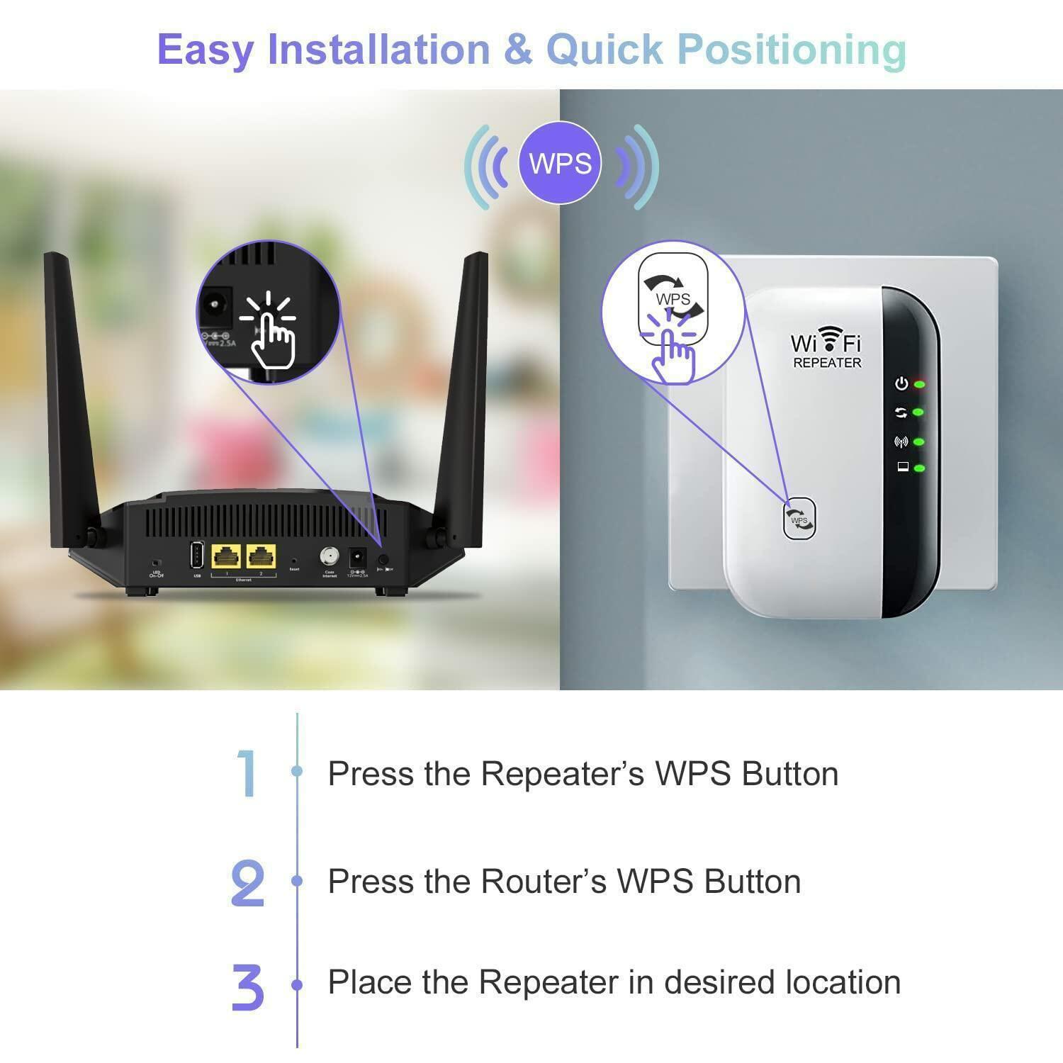 WiFi Extender, WiFi Extenders Signal Booster for Home Up to 5000 sq.ft and 50