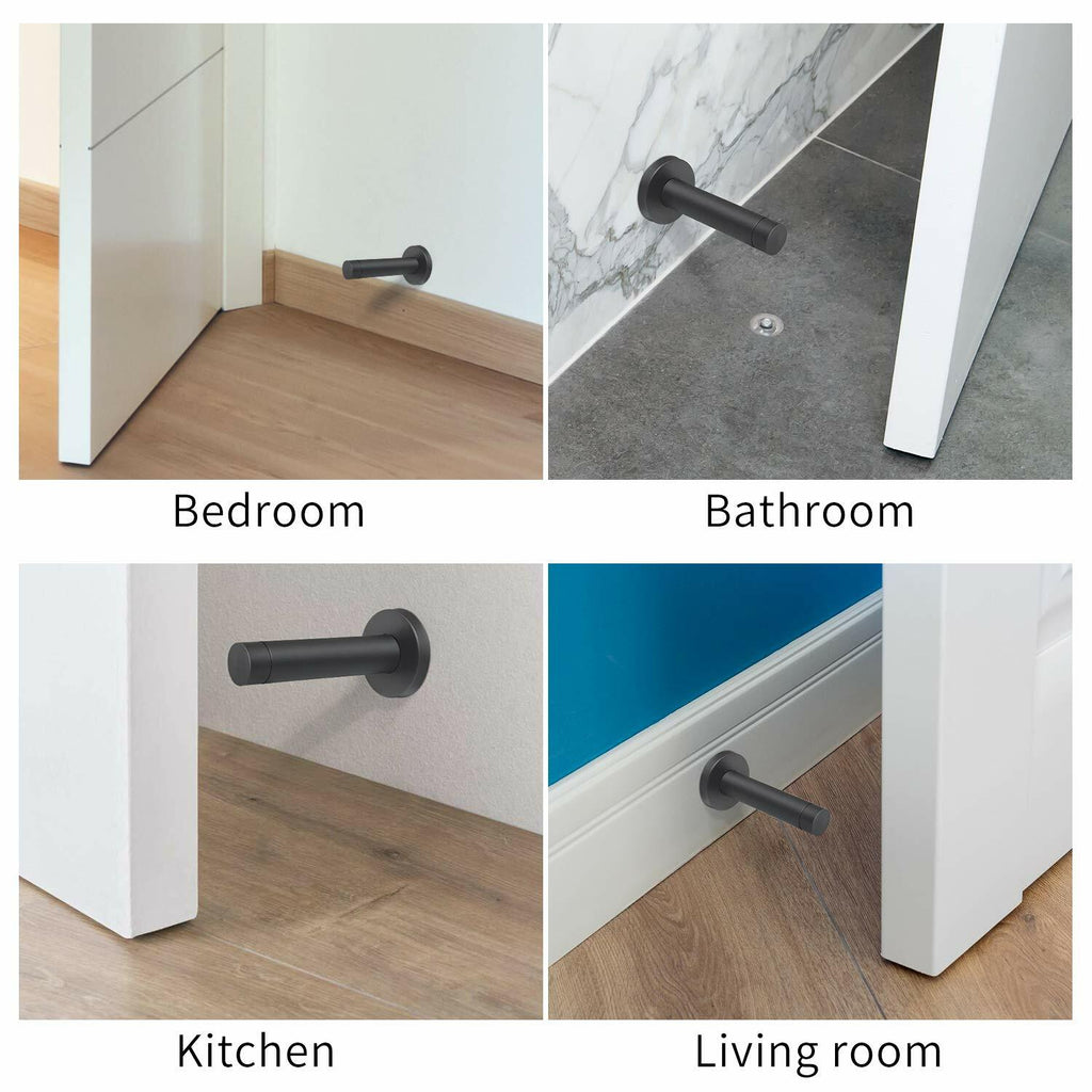 DOKU 10Pcs Door Stop, 3.5 Inch Heavy Duty 304 Stainless Steel Door Stopper with