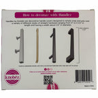 10pk Knobēz: Handlez Covers - Small Peppermint Stick Stretch Over Hardware