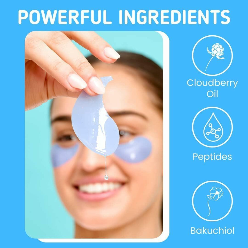 5 Pairs Patchology Iced Cooling Under Eye Mask Patches with Peptides, Cloudberry