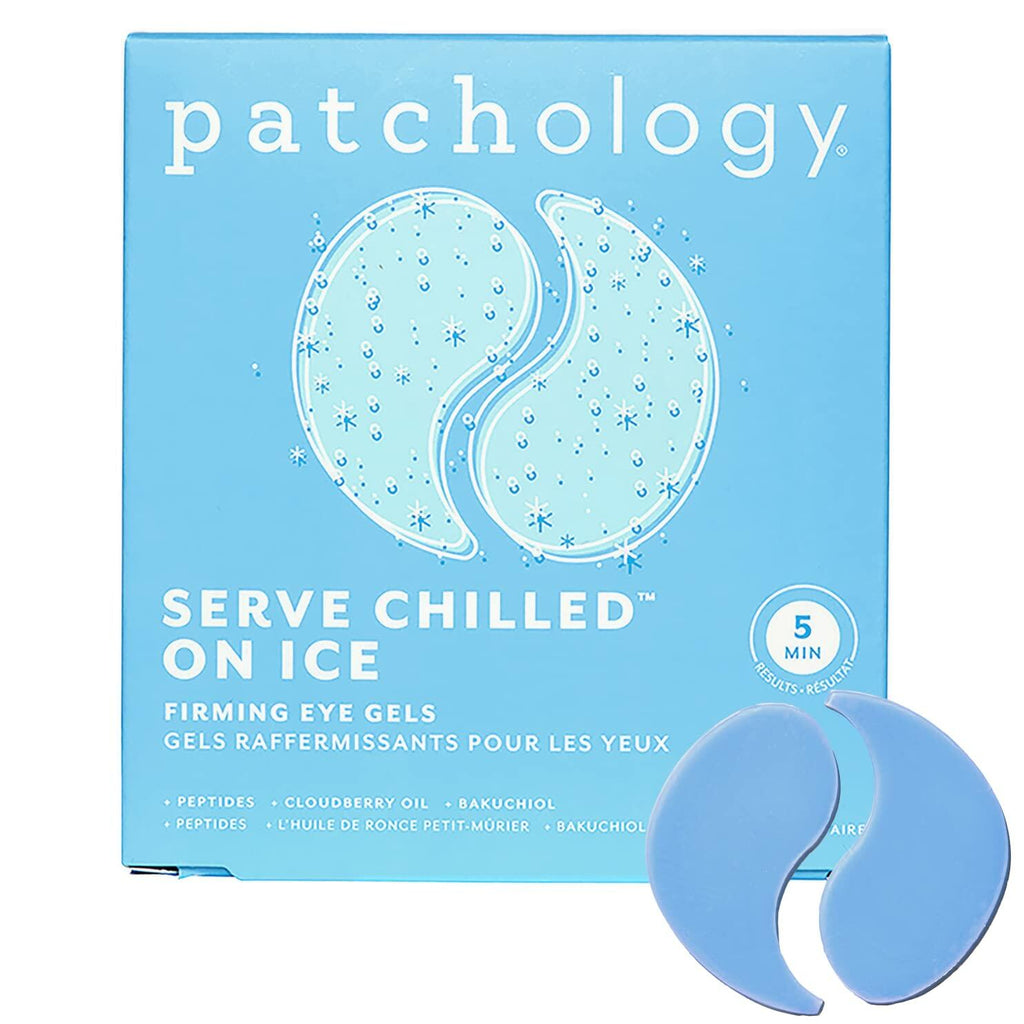 5 Pairs Patchology Iced Cooling Under Eye Mask Patches with Peptides, Cloudberry