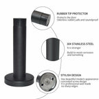 DOKU 10Pcs Door Stop, 3.5 Inch Heavy Duty 304 Stainless Steel Door Stopper with