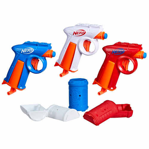 Nerf N Series Backyard Triple Pack Includes 3 Flex Blasters, 3 Targets, 30 N1