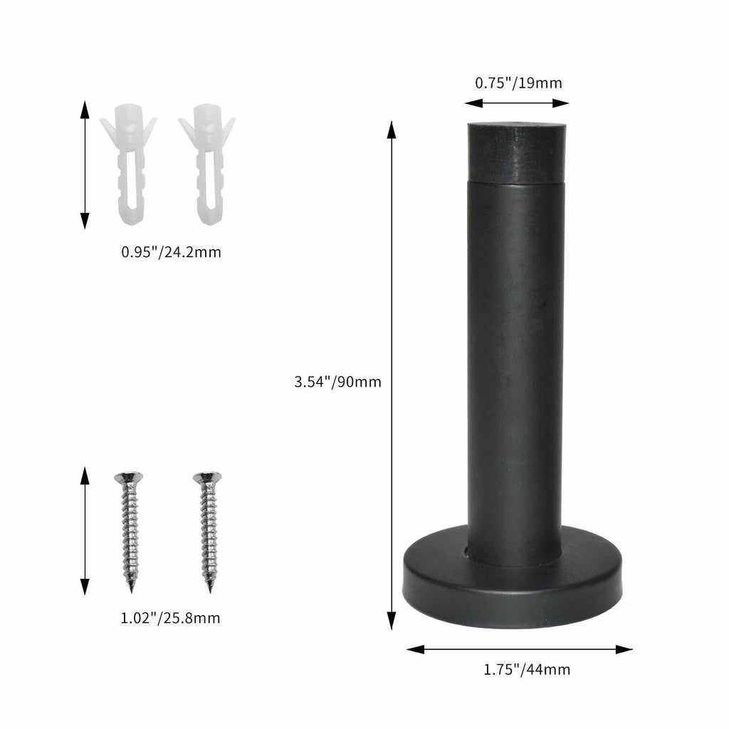 DOKU 10Pcs Door Stop, 3.5 Inch Heavy Duty 304 Stainless Steel Door Stopper with