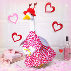 Cutecrop Valentine Porch Goose Outfits for 23" High Cement or Plastic Patriotic