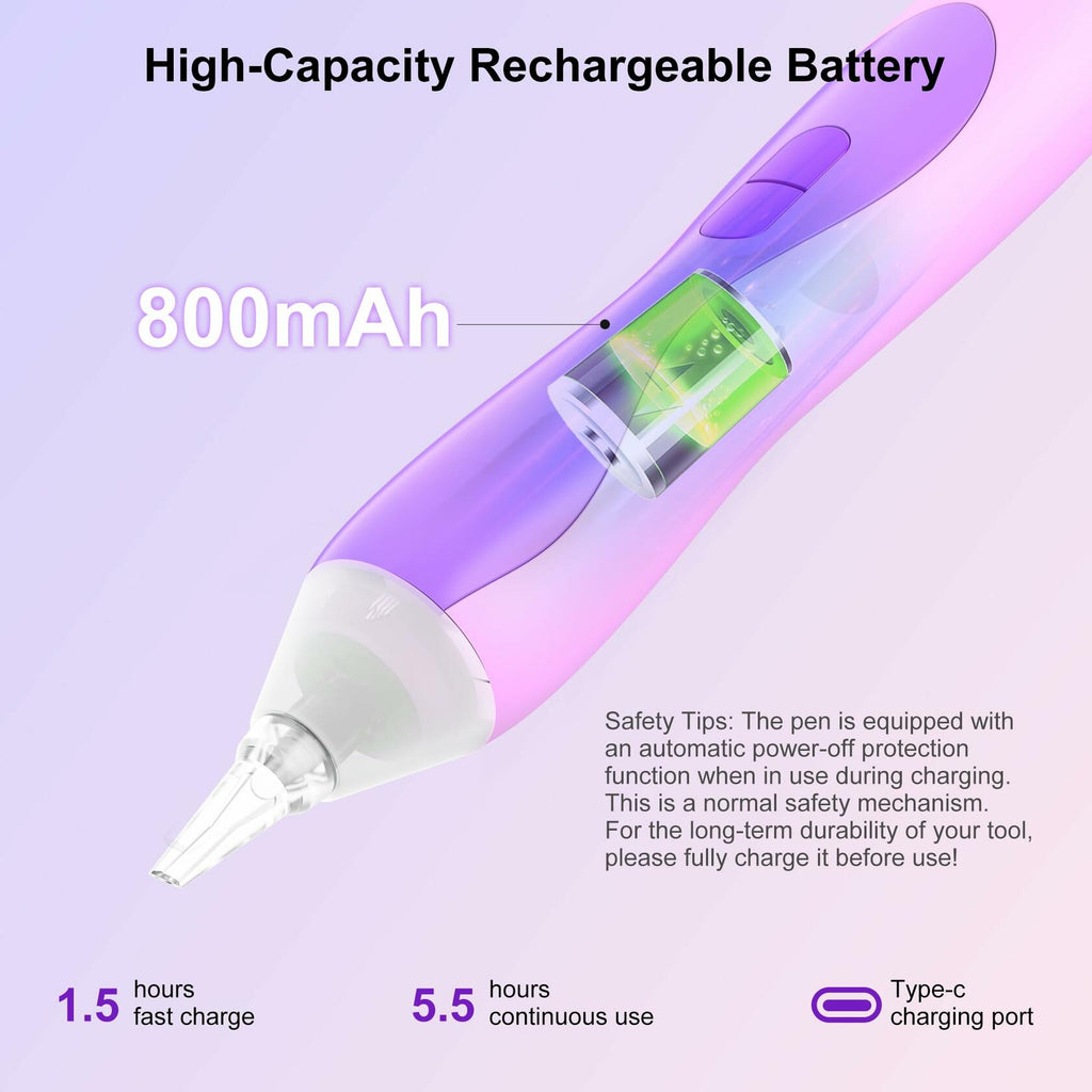 Electric Diamond Art Pens with Light, Quiet Suction Diamond Painting Pen,
