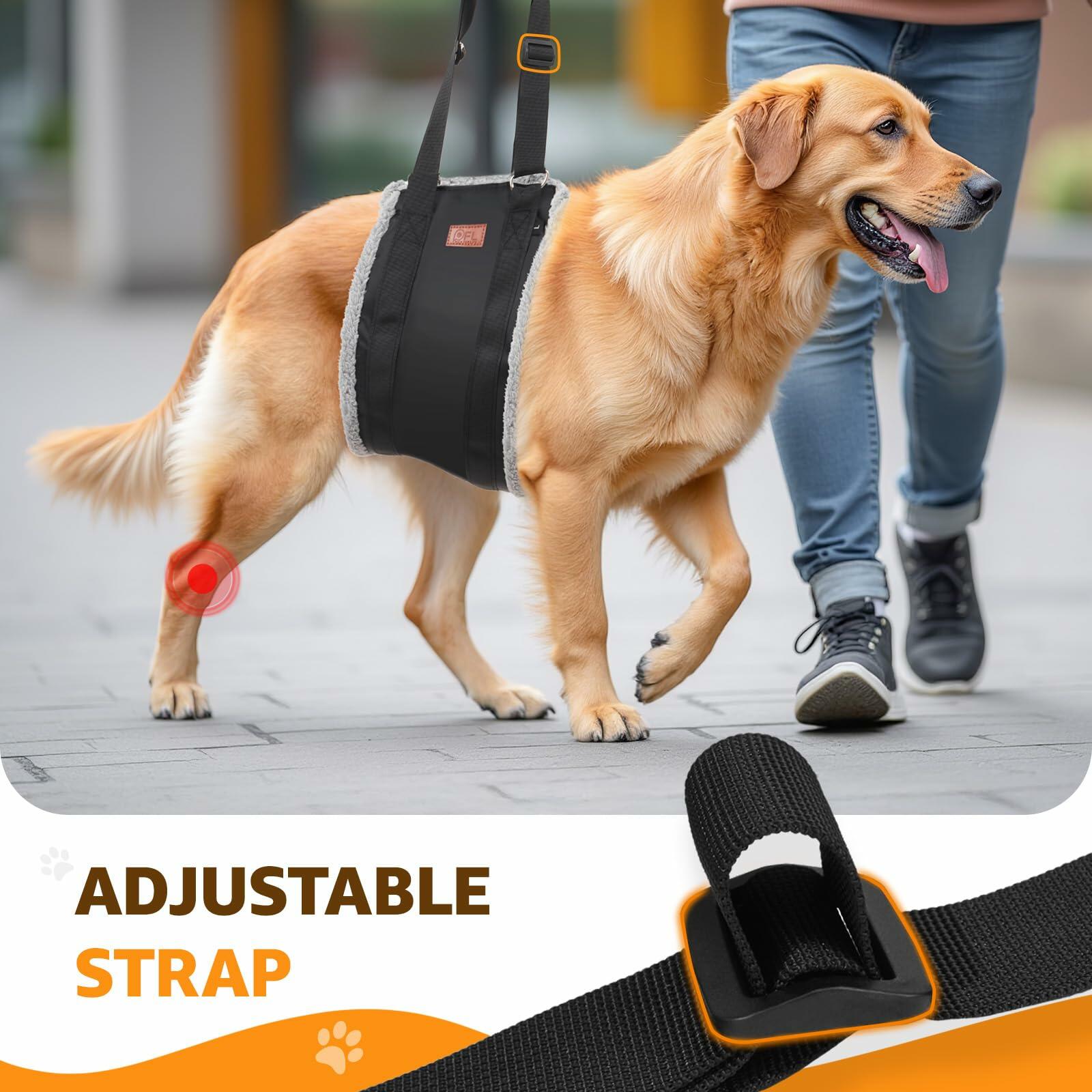OPEN BOX - Adjustable Dog Lift Harness, Dog Sling for Large Dogs Hind Leg