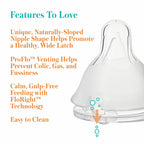 Case of 6 Evenflo Feeding Premium Proflo Venting Balance Plus Standard Neck