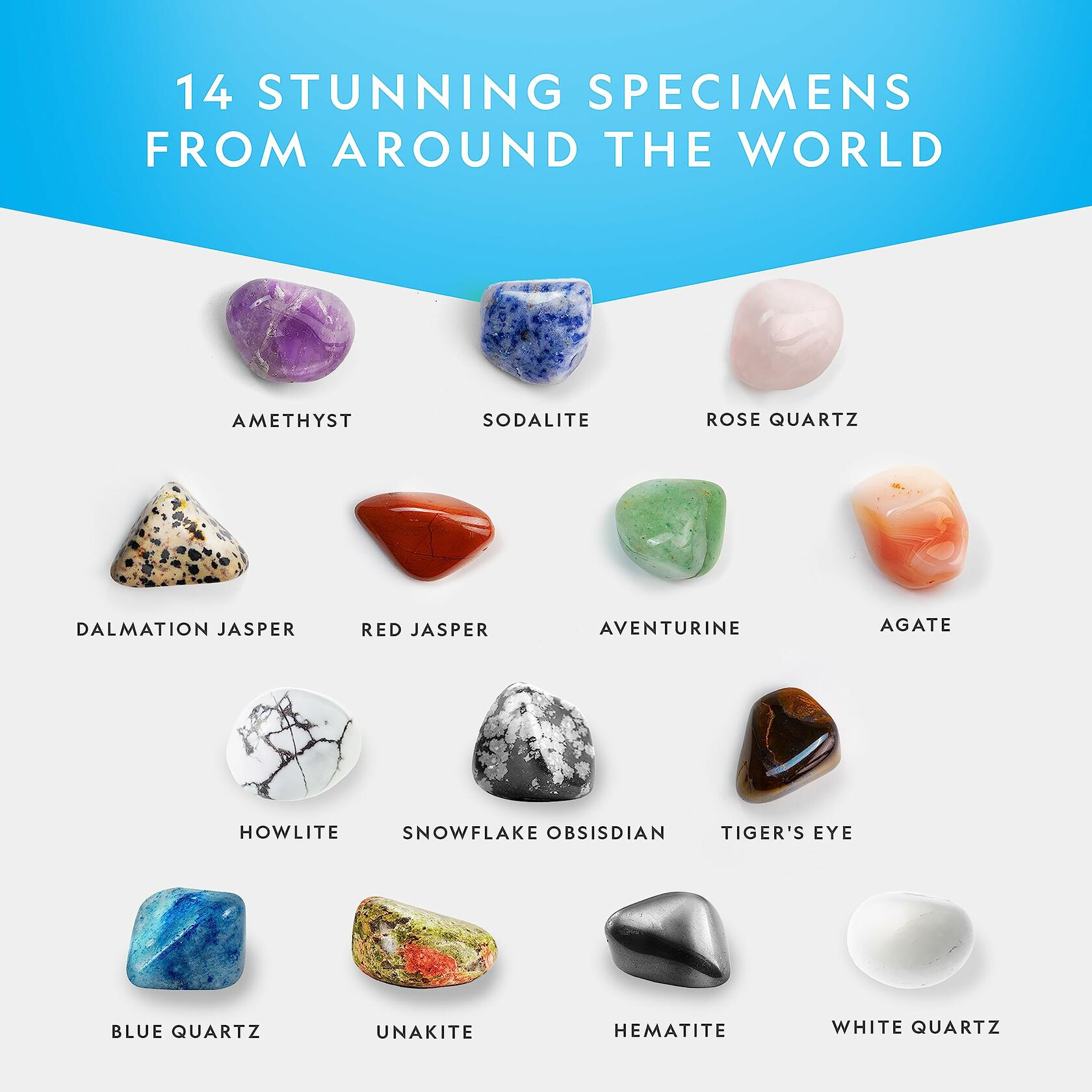 National Geographic Premium Polished Stones - 2 Pounds of 3/4-Inch Tumbled