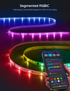 Govee RGBIC LED Strip Lights, Smart LED Lights for Bedroom, Bluetooth LED Lights