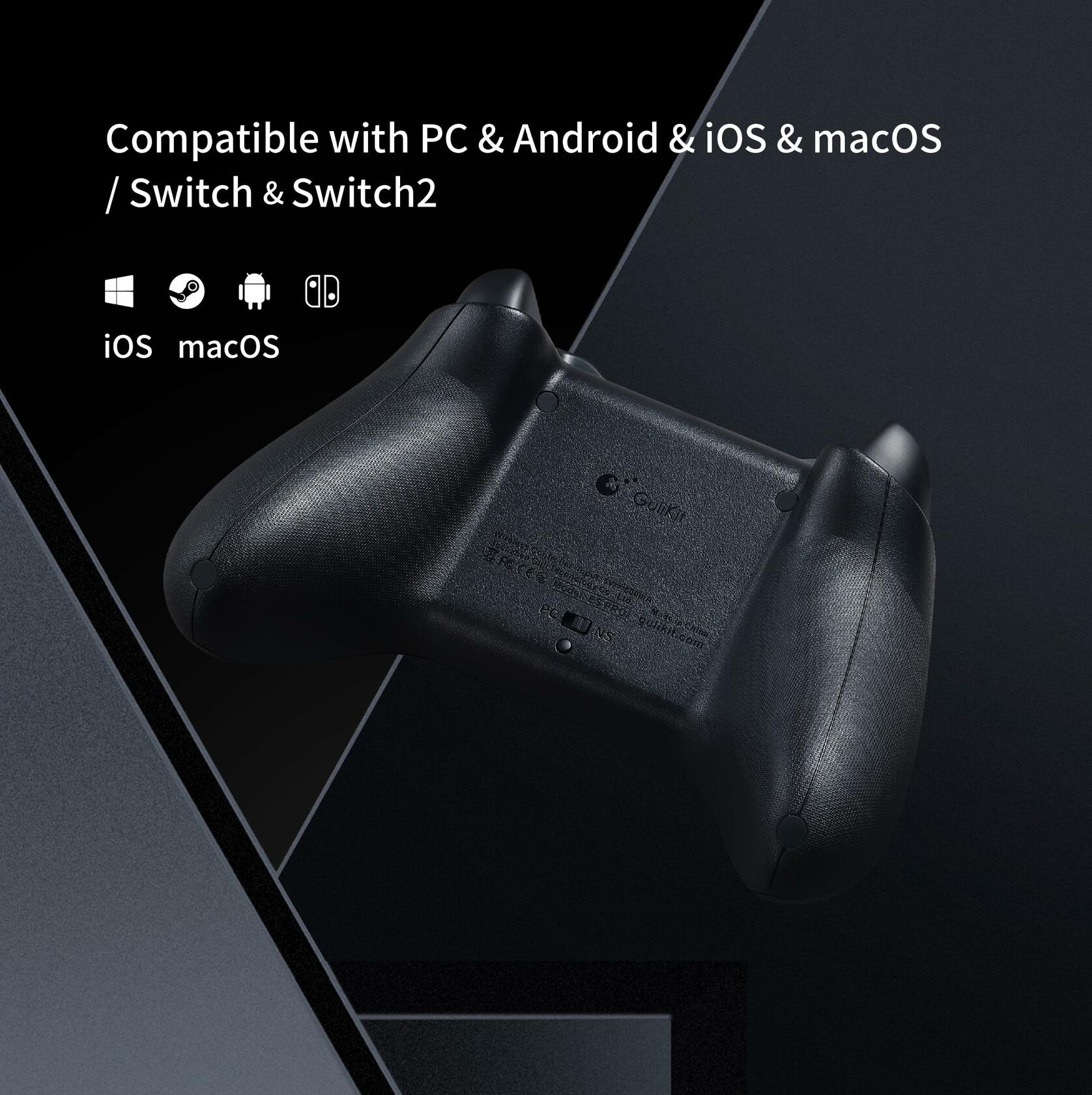 GuliKit ES PRO Fastest Wireless Controller – TMR Anti-Drift&Anti-Snapback
