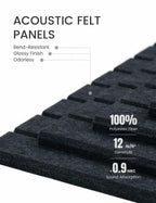 Fluxynara Large Felt Bulletin Board 48" x 36" Cork Board Alternative-12 Pack