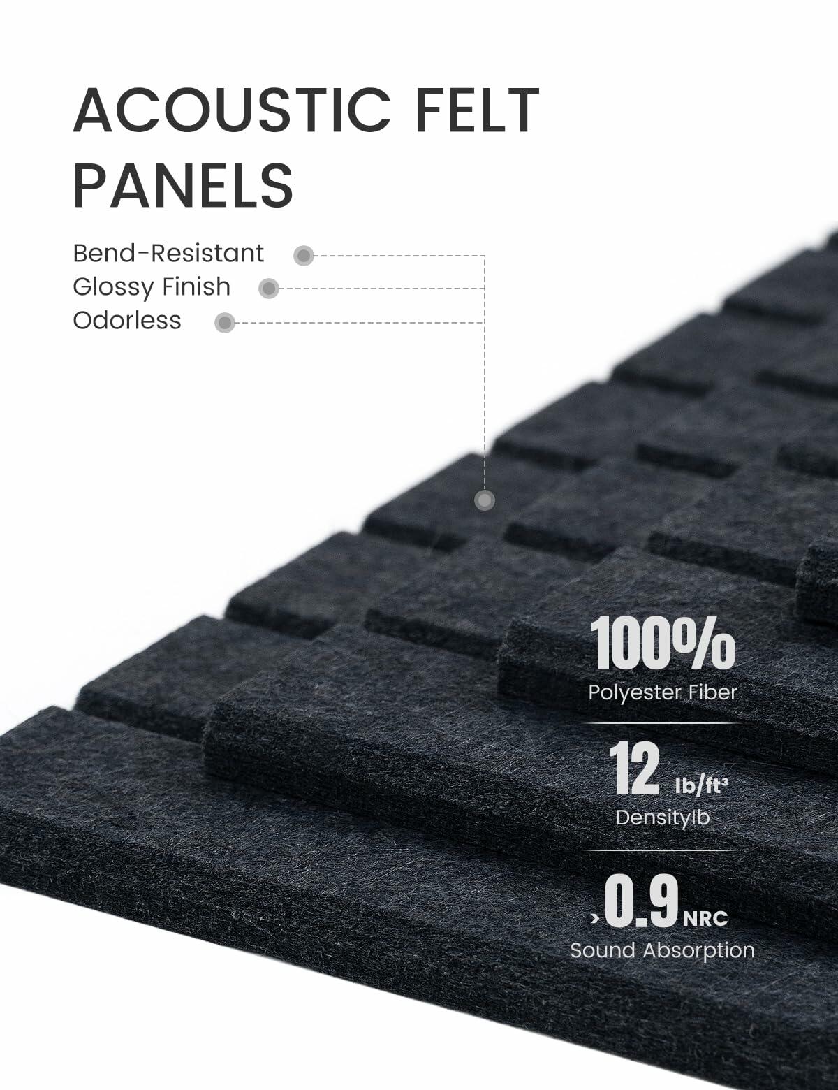 Fluxynara Large Felt Bulletin Board 48" x 36" Cork Board Alternative-12 Pack