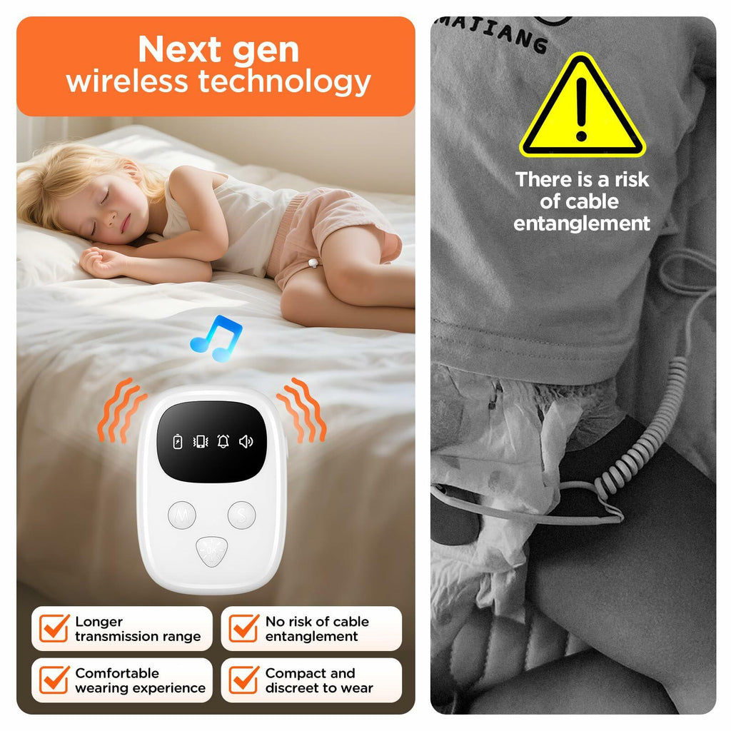 2026 New Wireless Bedwetting Alarm, Bed Wetting Alarm for Boys and Girls,