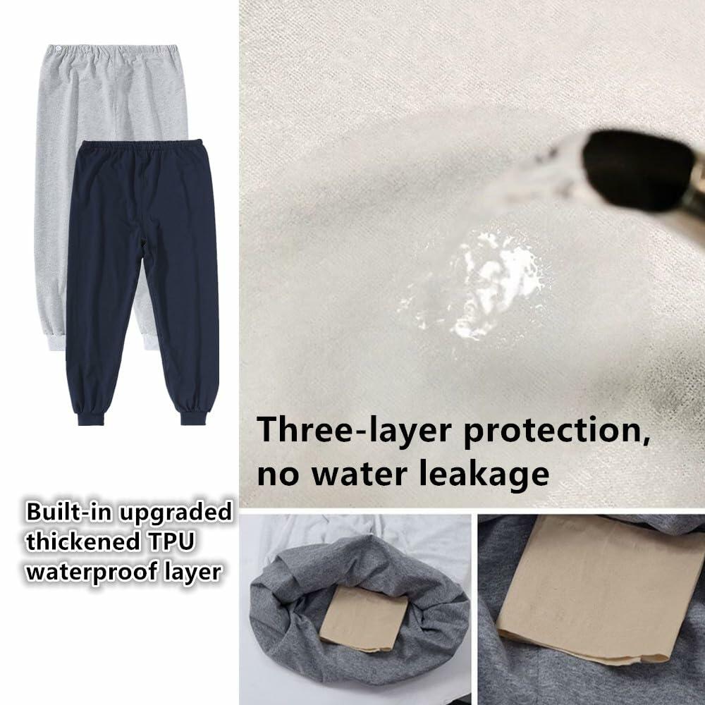 LAROTSUBA Waterproof Patient Care Trousers, Long blue Medium, Patient Care