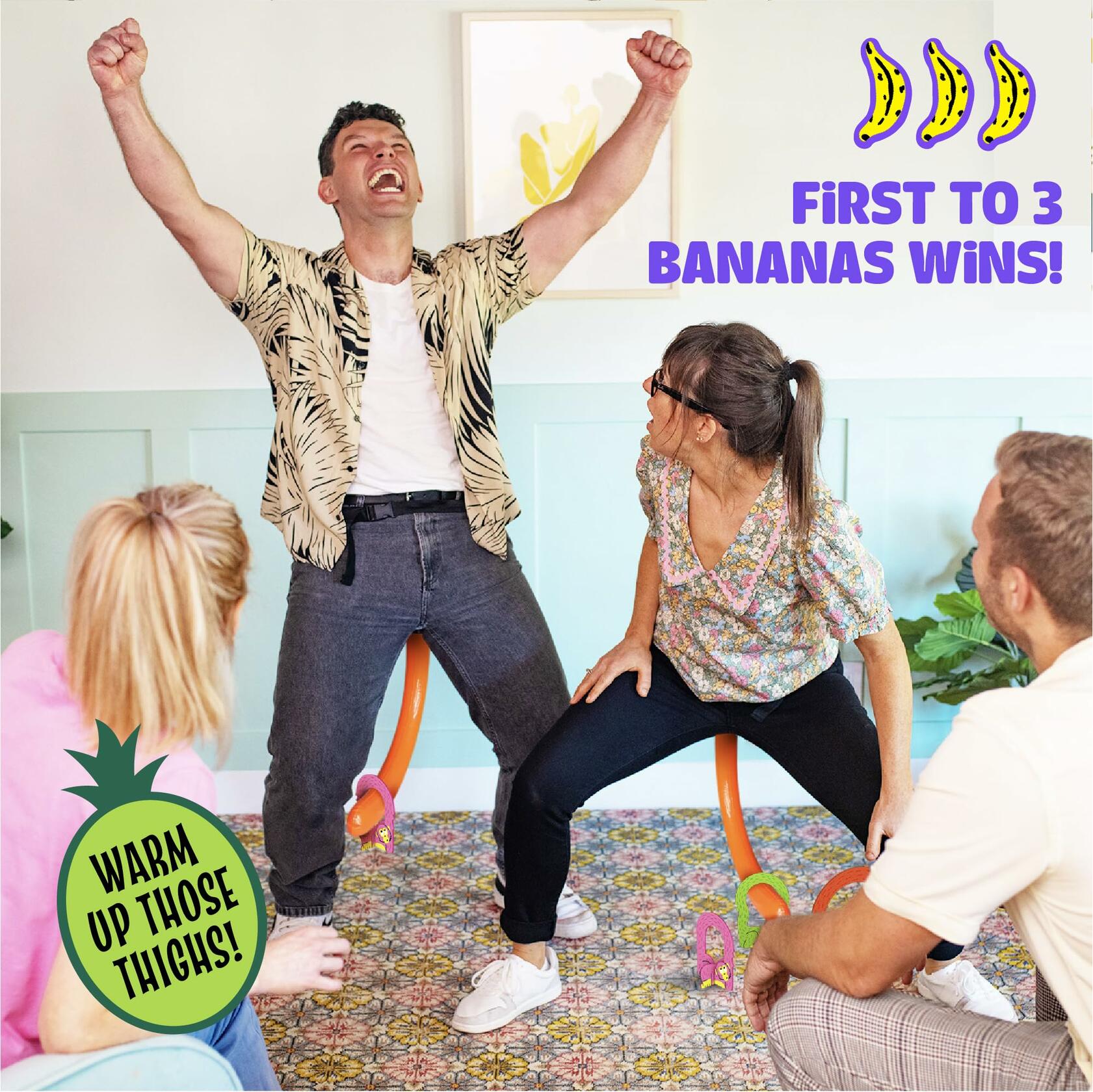 It’s Bananas! The Monkey Tail Game – Funny Family & Party Game for Kids & Adults