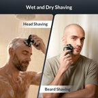 HiBig 7D Arc Electric Shaver for Head & Body, 5-in-1 Upgraded Electric Razor for