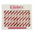 10pk Knobēz: Handlez Covers - Small Peppermint Stick Stretch Over Hardware