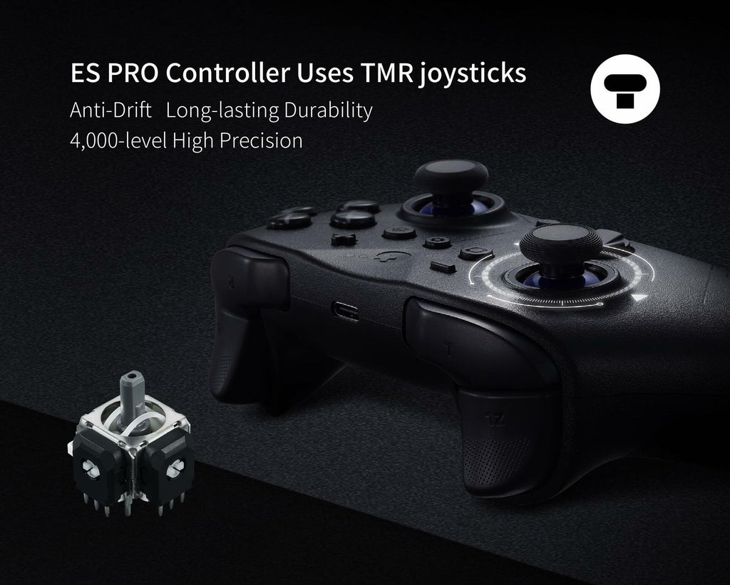 GuliKit ES PRO Fastest Wireless Controller – TMR Anti-Drift&Anti-Snapback