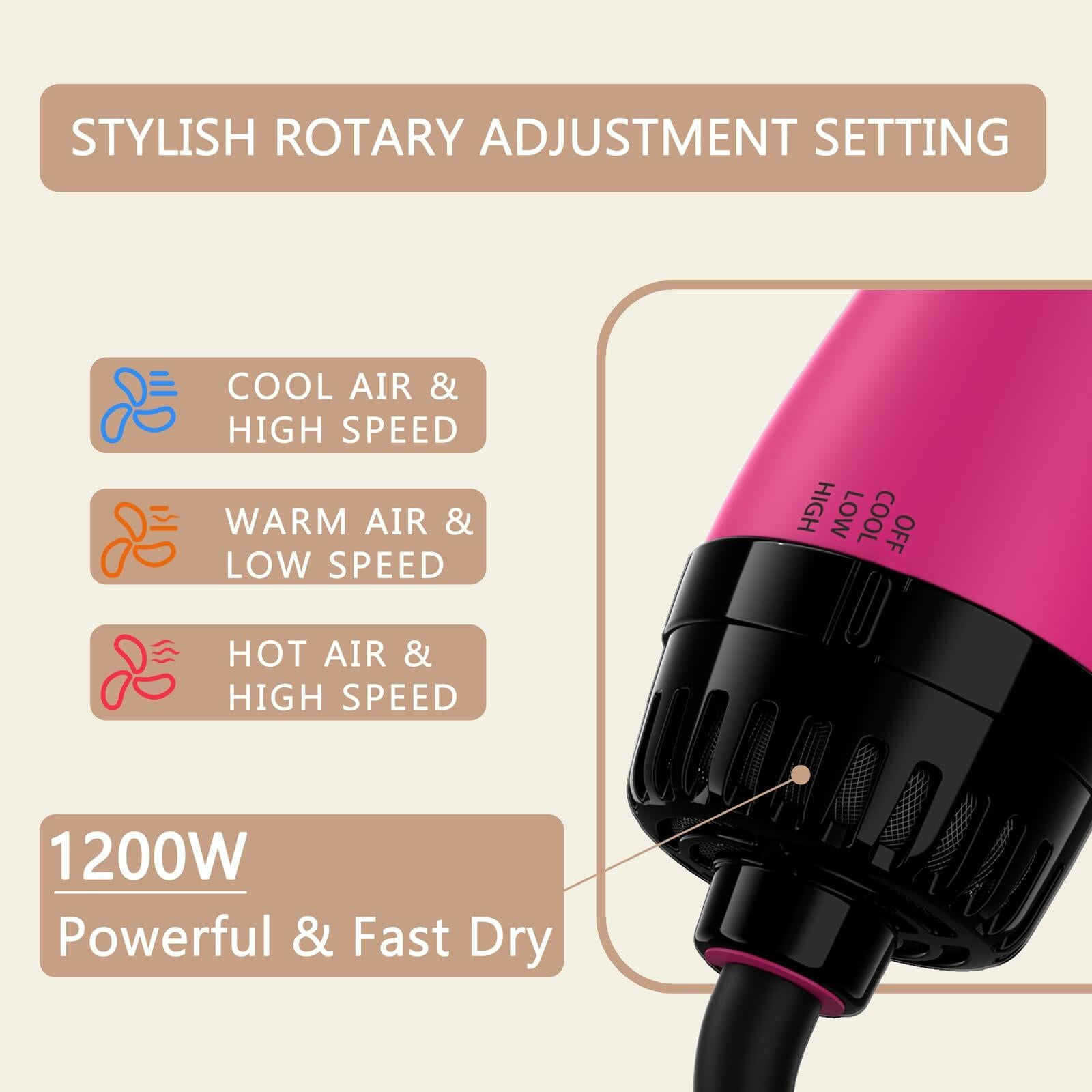 Umeely Hair Dryer Brush Blow Dryer Brush in One, Upgraded 4 in 1 Hair Dryer and