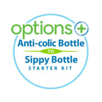 Dr. Brown’s Anti-Colic Options+ Wide-Neck Sippy Bottle Starter Kit, 9oz/270mL,