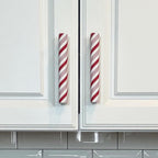 10pk Knobēz: Handlez Covers - Small Peppermint Stick Stretch Over Hardware
